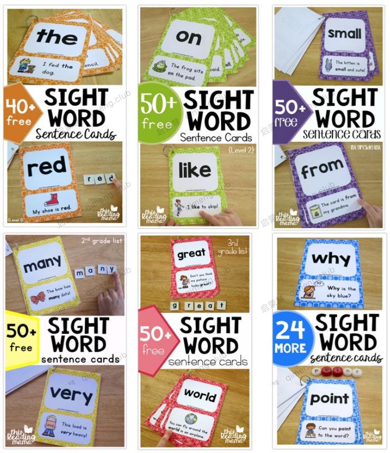 单词学习好帮手Sight Words Cards 全套430多张闪卡