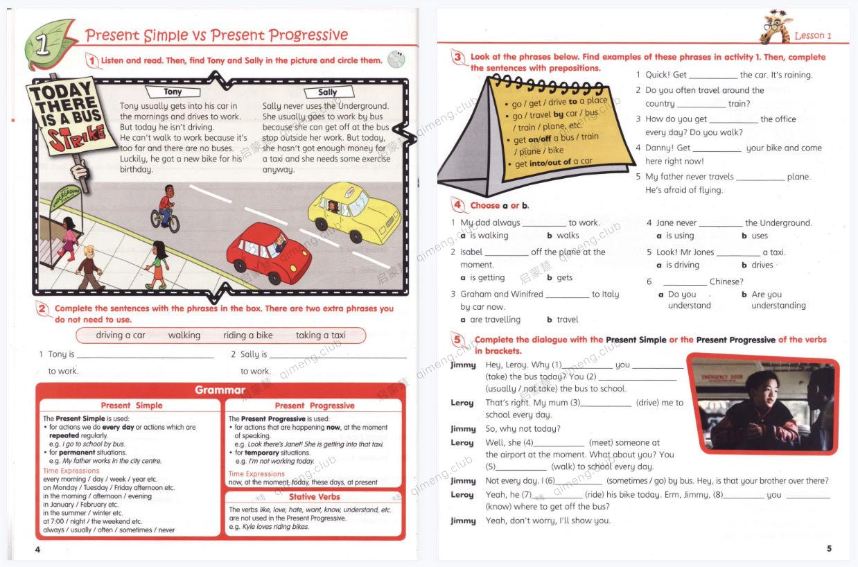 小学生英语语法启蒙《Smart Grammar and Vocabulary》1-6级全套 教材+音频