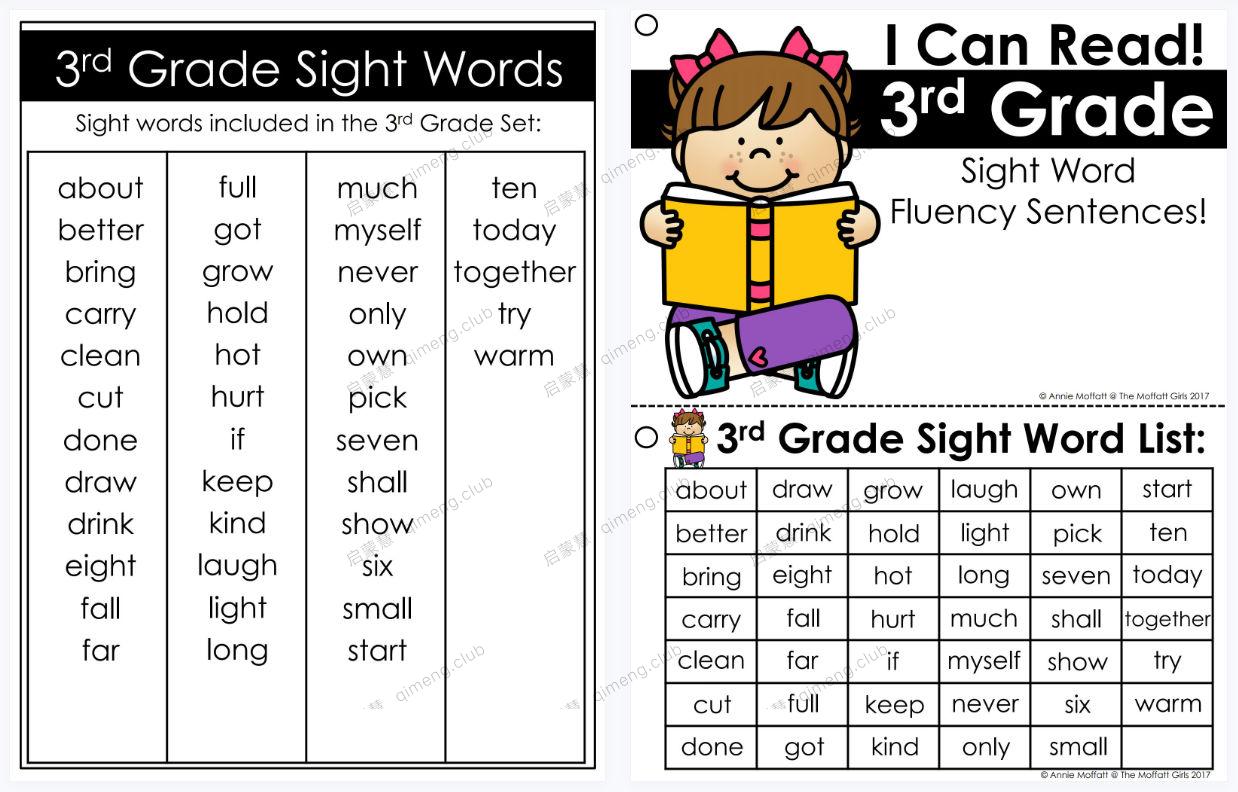 网红高频词金字塔练习卡Sight word fluency pyramid sentences全套5册