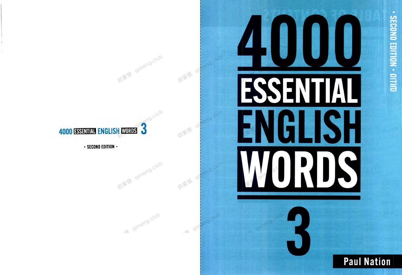 《4000 Essential English Words》 第二版全套1-6级 书籍+音频+测试+视频+答案