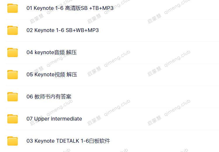 国家地理与TED联合打造英语教材全套《Keynote》全套6级别A1-C2 学生书+教师书+白板软件+练习册+音视频