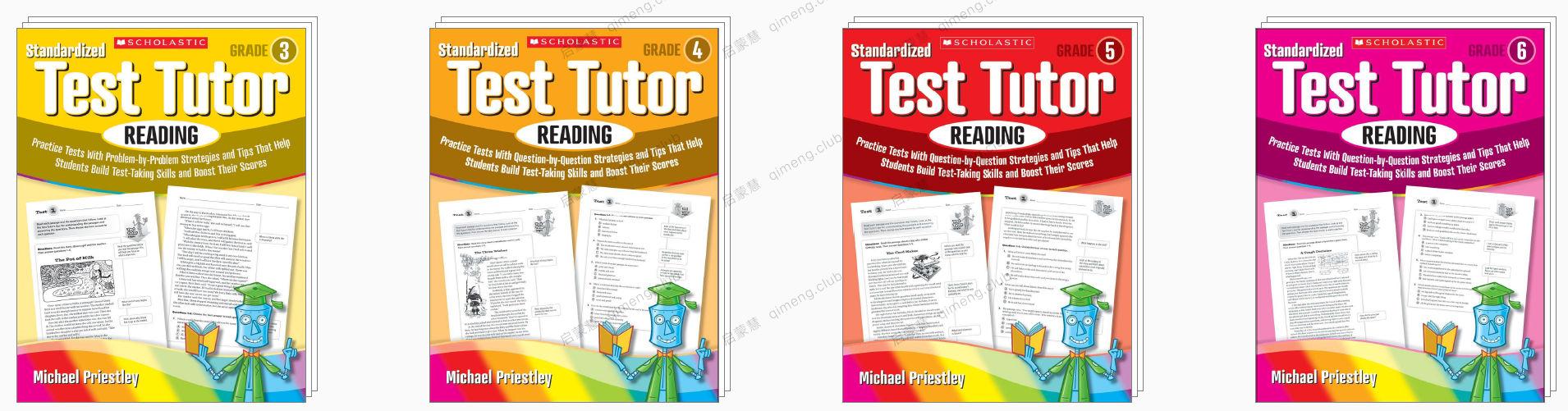 学乐标准测试指导书《Standardized Test Tutor Reading/math》G3-G6 高清原版带答案