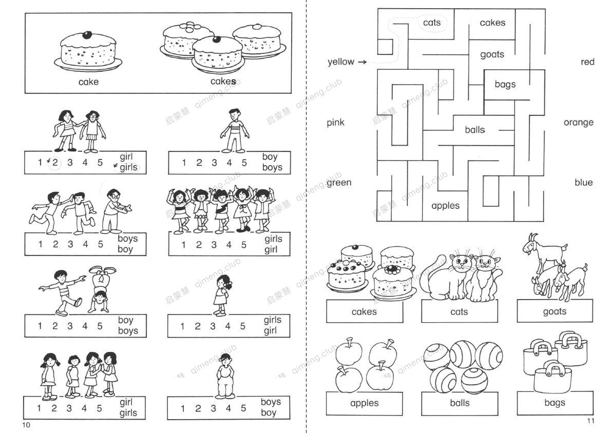 牛津活动书《Activity Book for Children》1-6 帮助孩子们学习词汇/语法