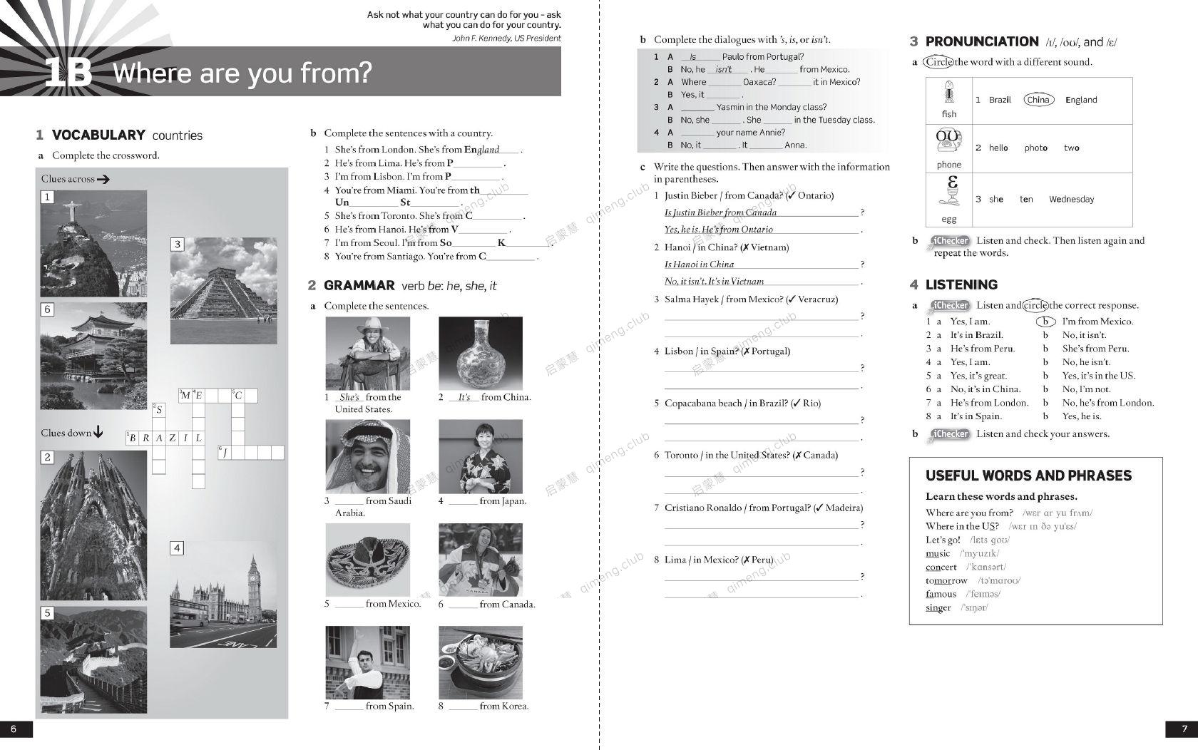 牛津儿童英语教材《American English File Second Edition》Starter - L5 全套 学生书+练习册+教师书+音频+视频+闪卡+语法