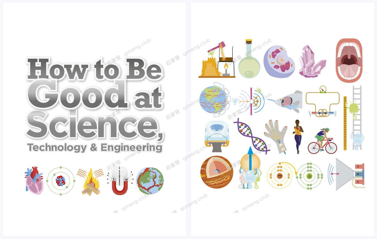Dk 如何掌握科学、技术和工程《How to Be Good at Science》教程+2本练习册带答案