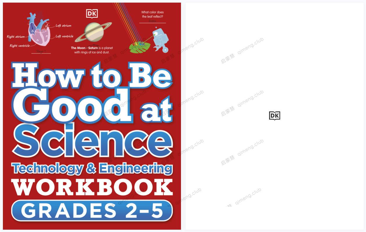 Dk 如何掌握科学、技术和工程《How to Be Good at Science》教程+2本练习册带答案