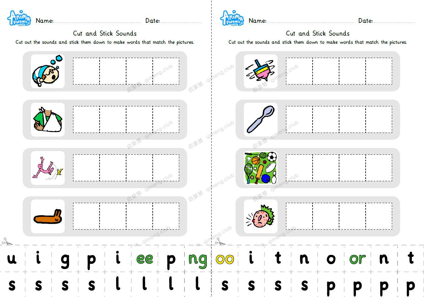 很多英国私立学校使用的拼读素材《Anima Phonics》海报+互动游戏+诗歌+拼读闪卡+拼写练习+阅读练习+教师评估手册