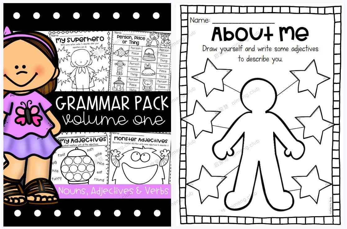 趣味语法练习册《Grammar Pack Worksheet》3册