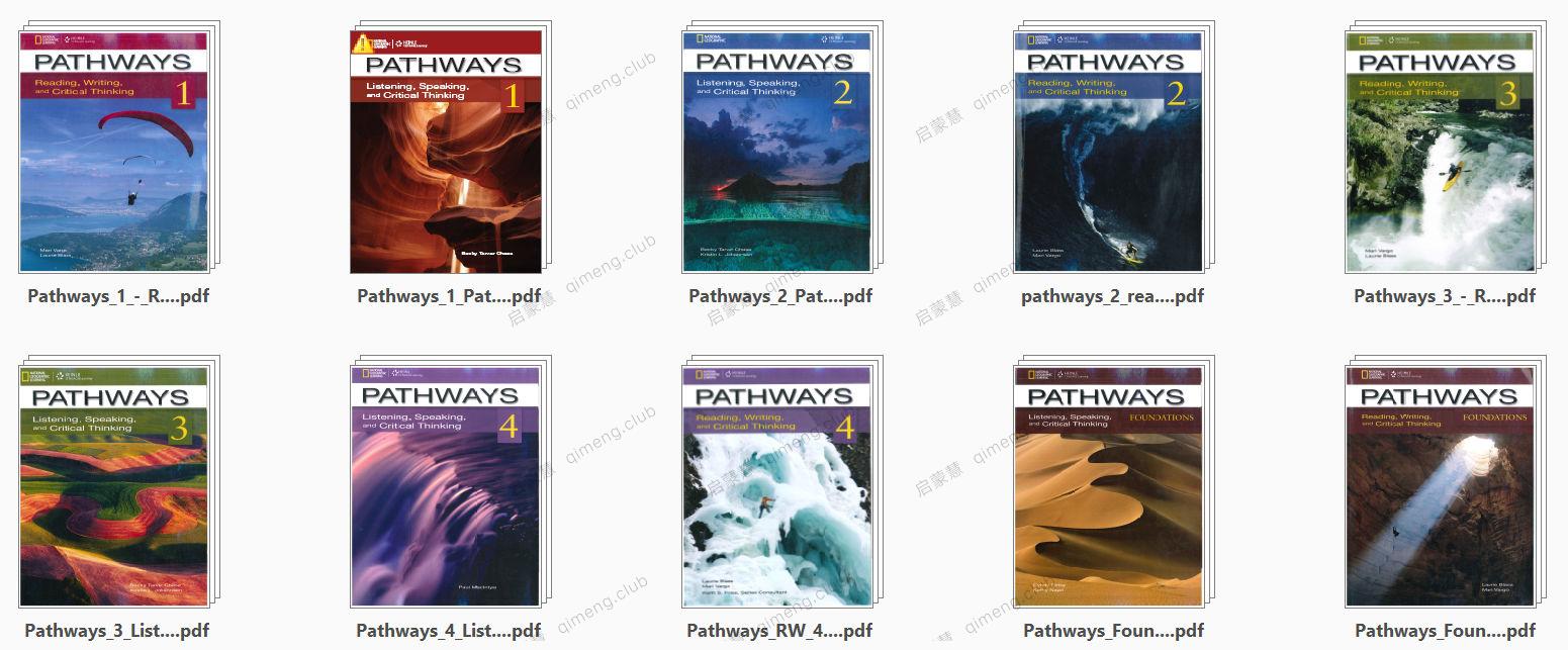 世界上最受欢迎的主流英语教材之一《Pathways》第一版 学生用书PDF+教师用书PDF+音频视频等