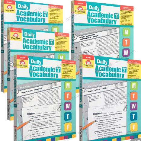 Daily系列的学术词汇练习册《Academic Vocabulary》G2-G6+共6册 带答案