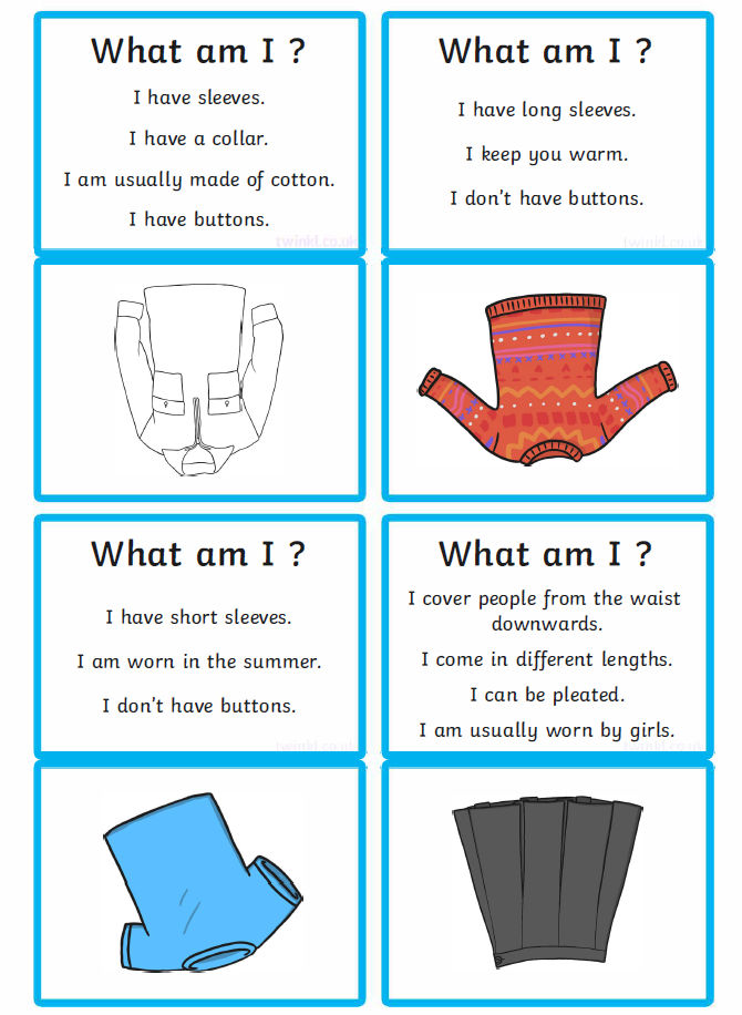 9套适合儿童学英语的英语猜谜游戏卡《What Am I》