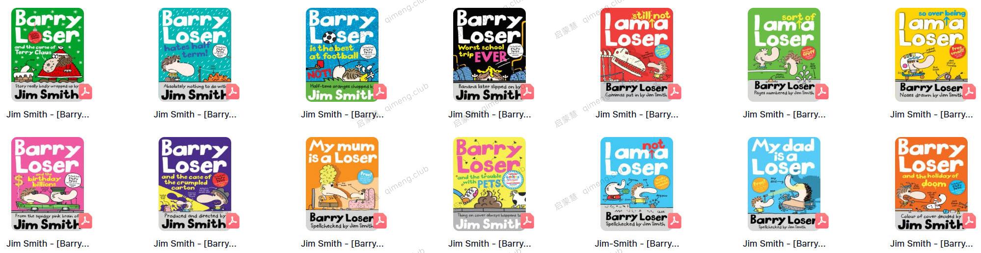 儿童涂鸦小说《倒霉蛋巴里 Barry Loser 》爆笑来袭！全11册PDF+电子书版+音频