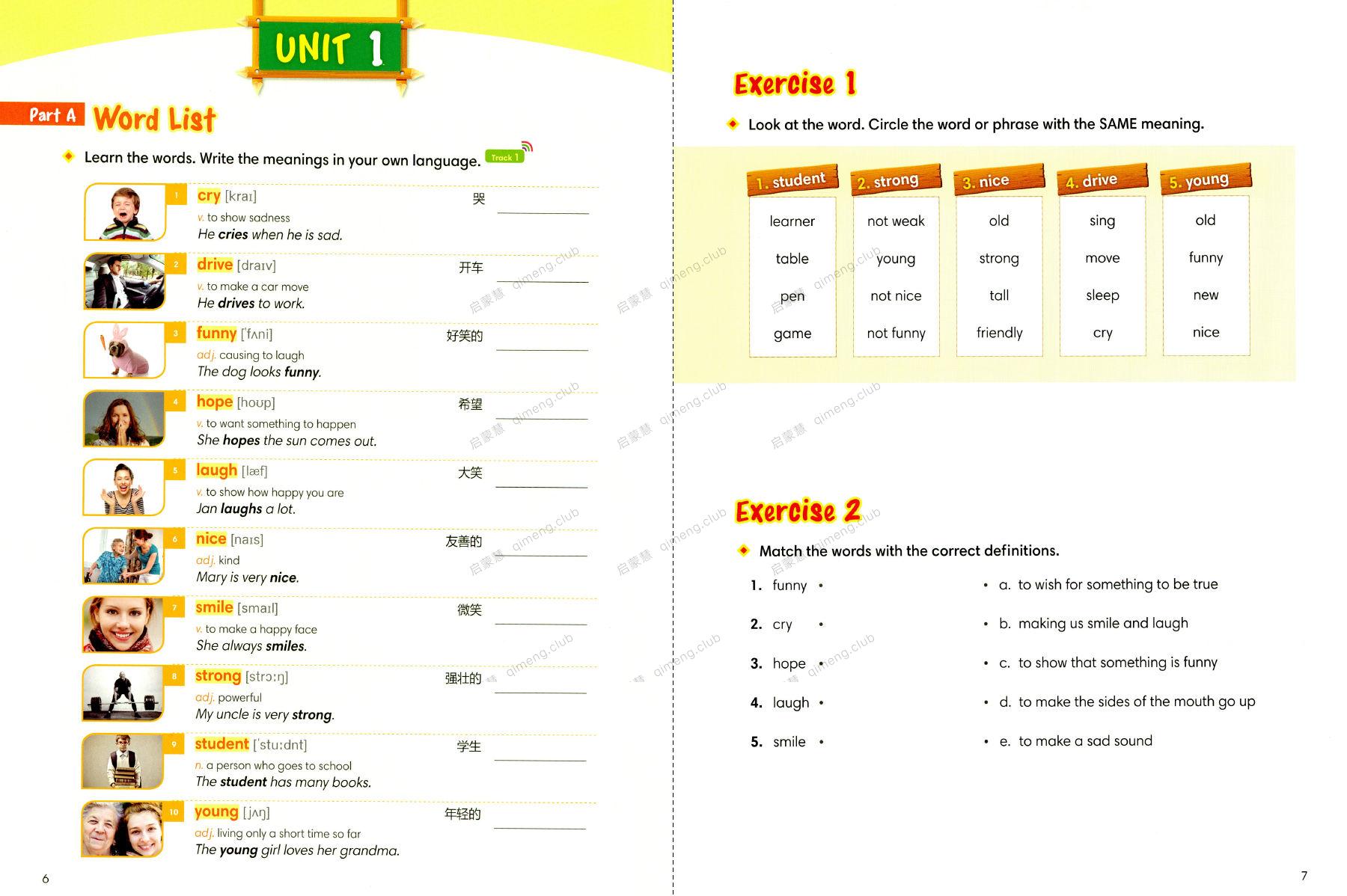 人手必备的单词教材1000词《1000 Basic English words》全套4册 教材+音频+练习