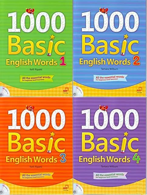 人手必备的单词教材1000词《1000 Basic English words》全套4册 教材+音频+练习
