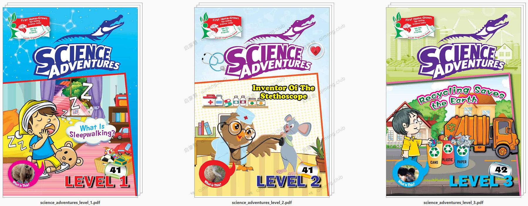 儿童科学漫画《Science Adventure》L1-3 英文原版科学绘本