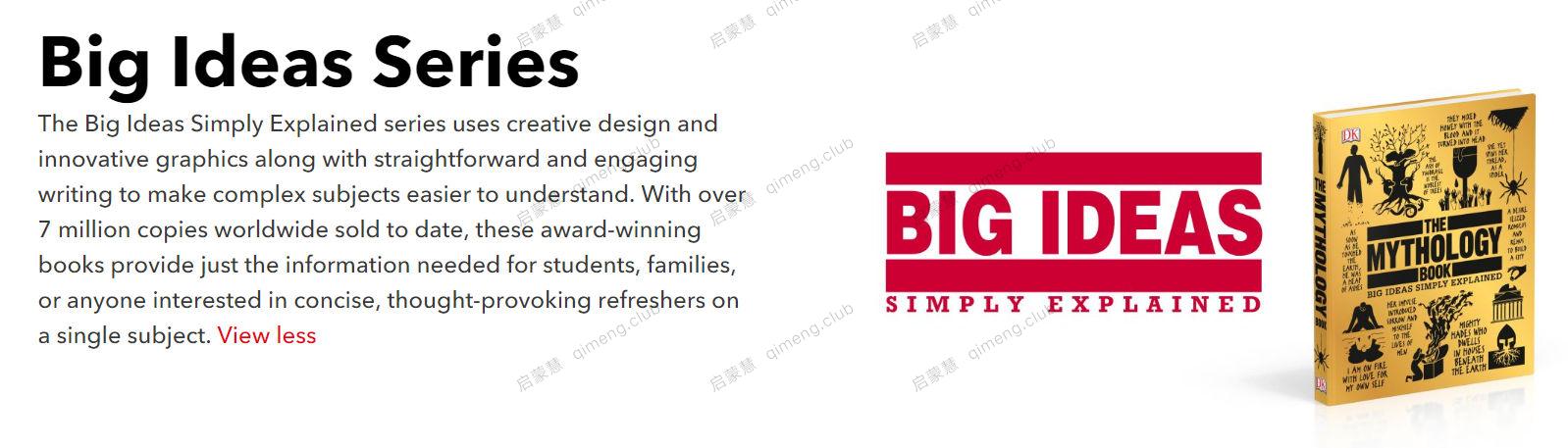 不同凡响的DK “人类思想百科丛书”《Big Ideas Simply Explained》29册