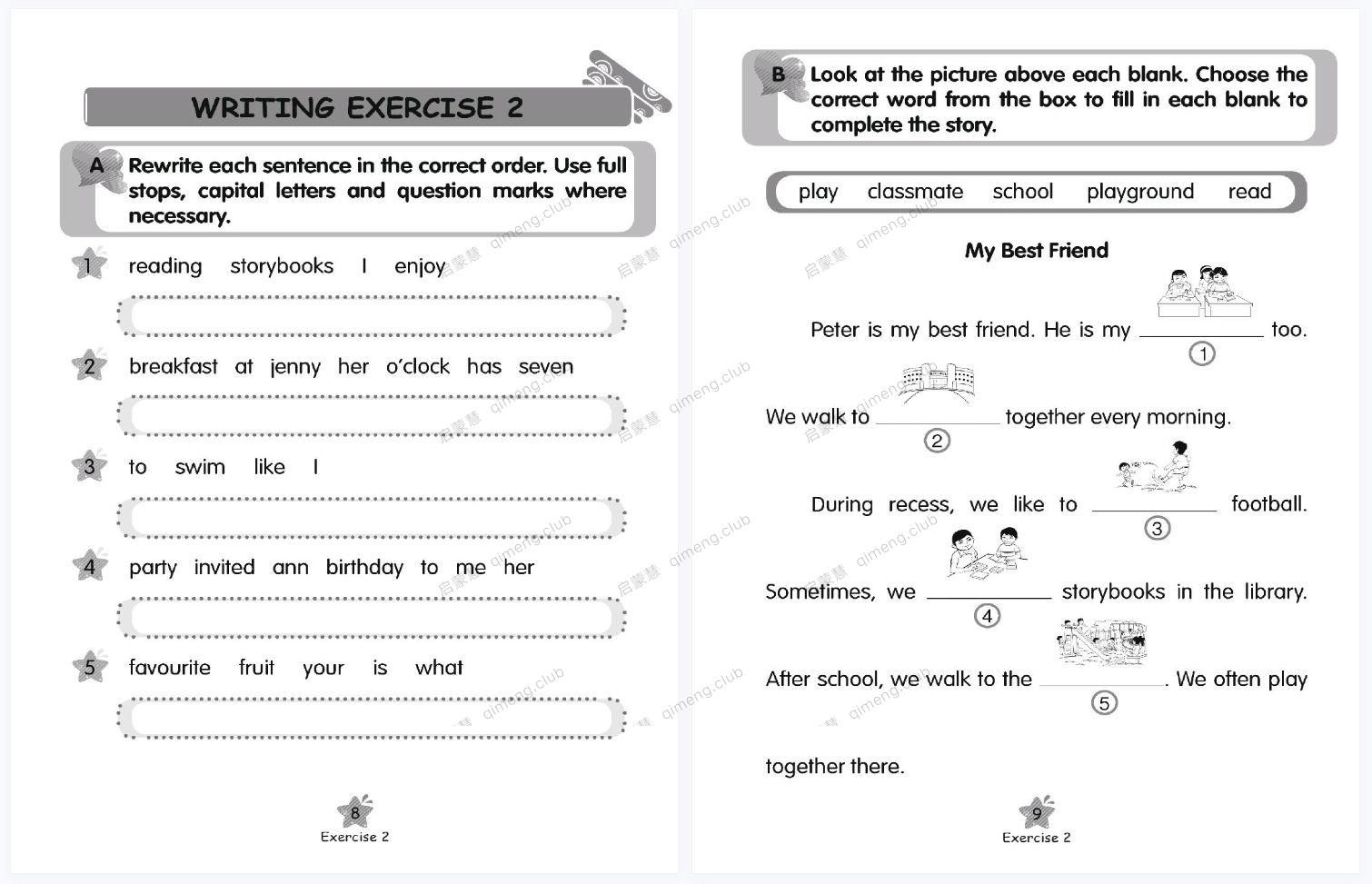 新加坡Conquer系列的写作教材《Creative Writing》6册，适合国内的孩子，像英语母语一样学写作