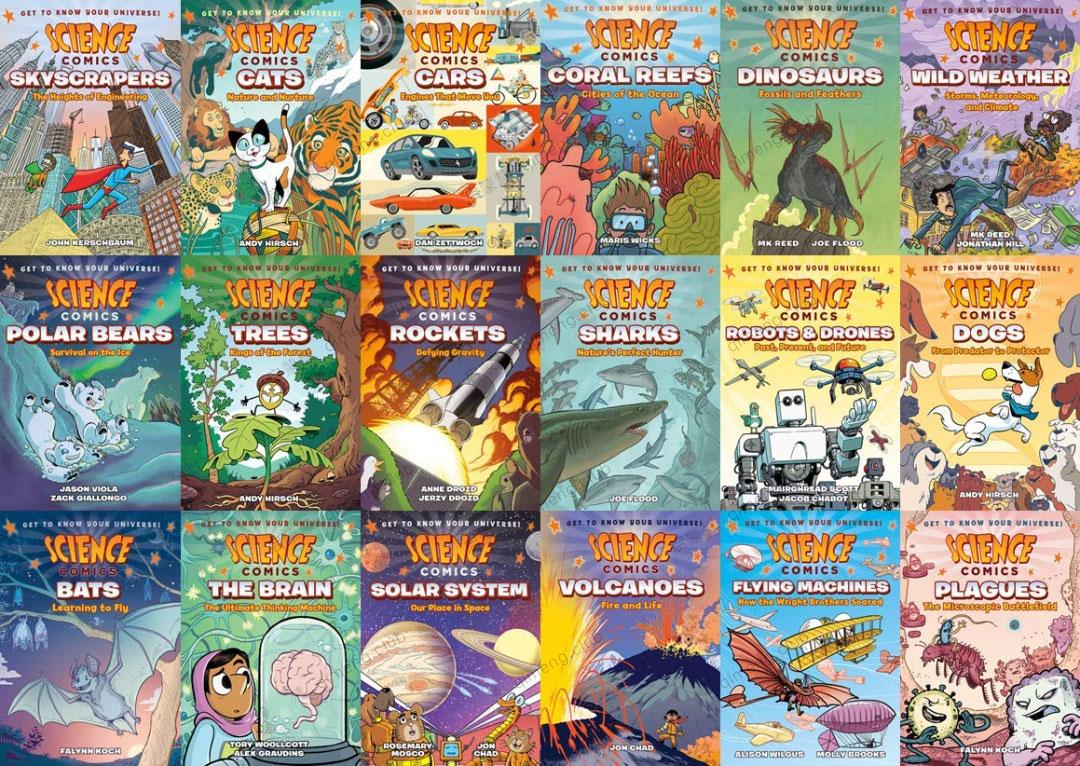 23本科学连环画《Science comics》让孩子轻松掌握世界运转的秘密，不知不觉学英语！