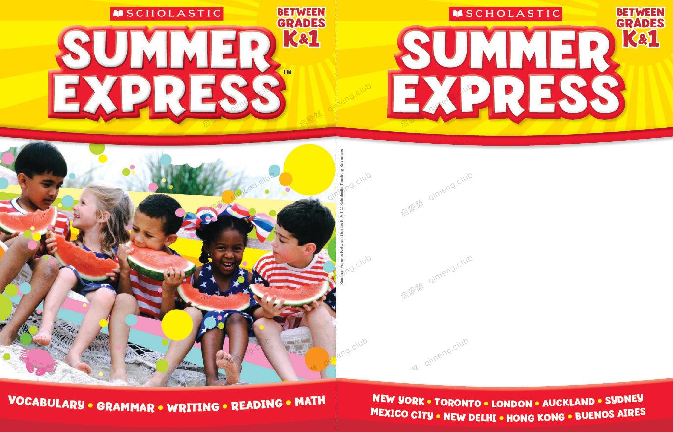 学乐暑期练习册《Scholastic Summer Express》Grade Pre-K-G8 共9本 从幼儿园用到小学毕业