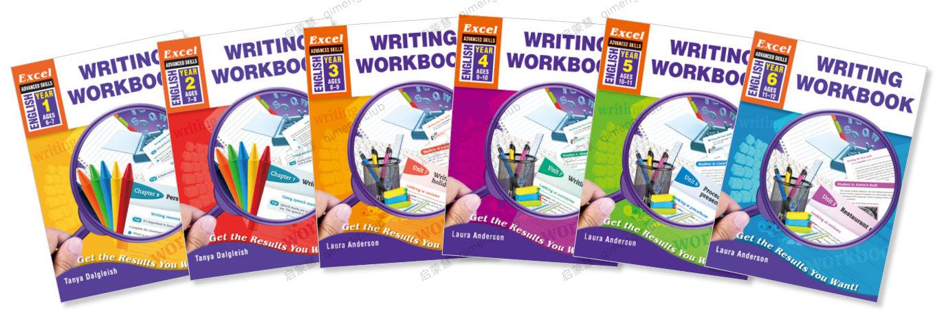写作练习册《Writing Workbook》G1-6全6册带答案 来自澳大利亚的原版练习册