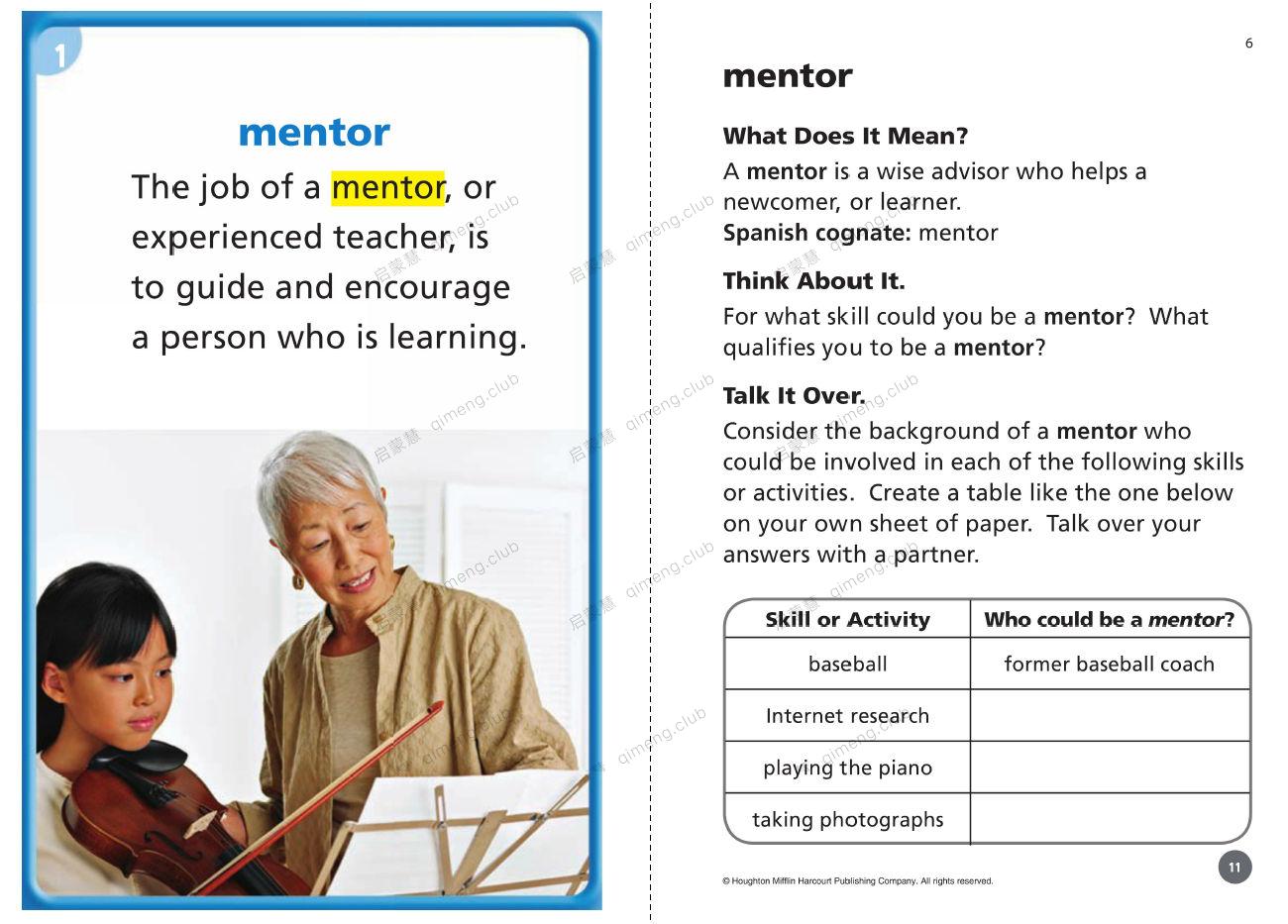 加州教材Journeys配套英文单词学习卡片《Journeys Vocabulary in Context Cards》GK-G6 共7本